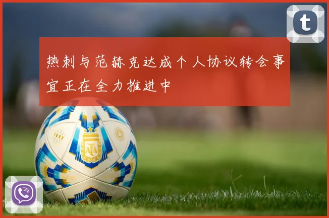 热刺与范赫克达成个人协议转会事宜正在全力推进中